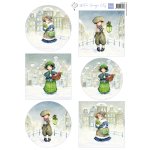 HK1715 Arkusz A4 -Marianne Design -Hetty's Winter Snoesjes - City