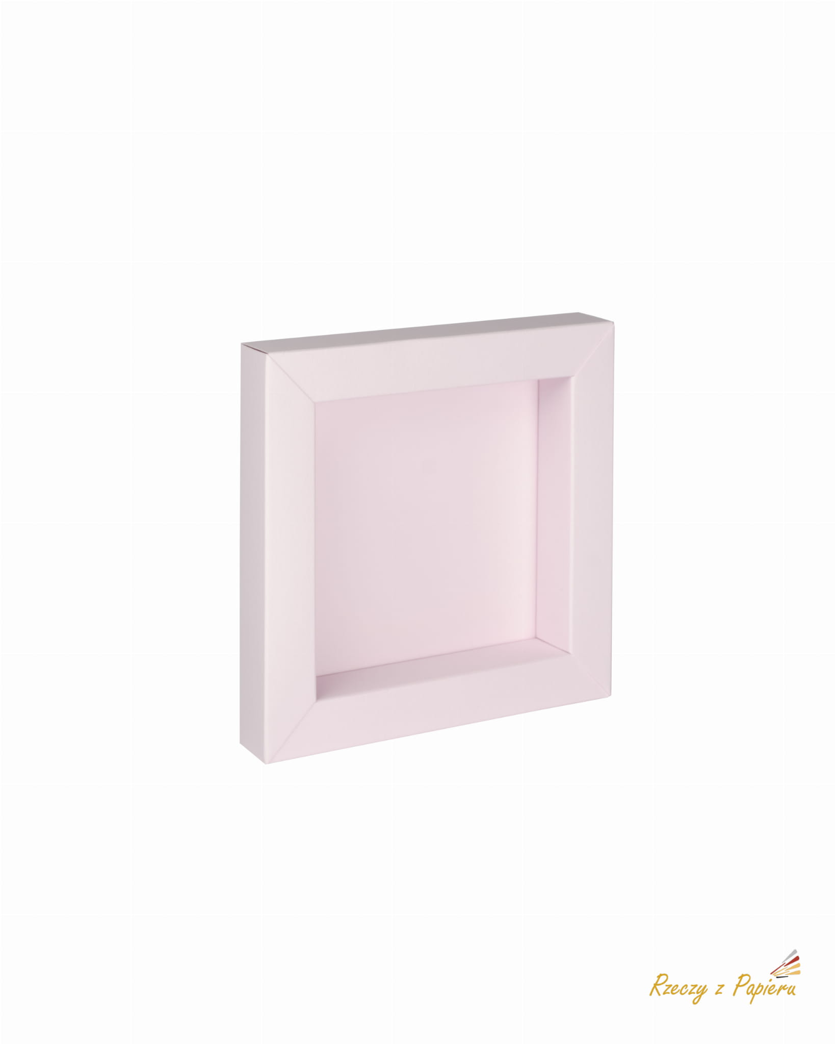 RZP-189 Pudełko Shadow box spód - różowe