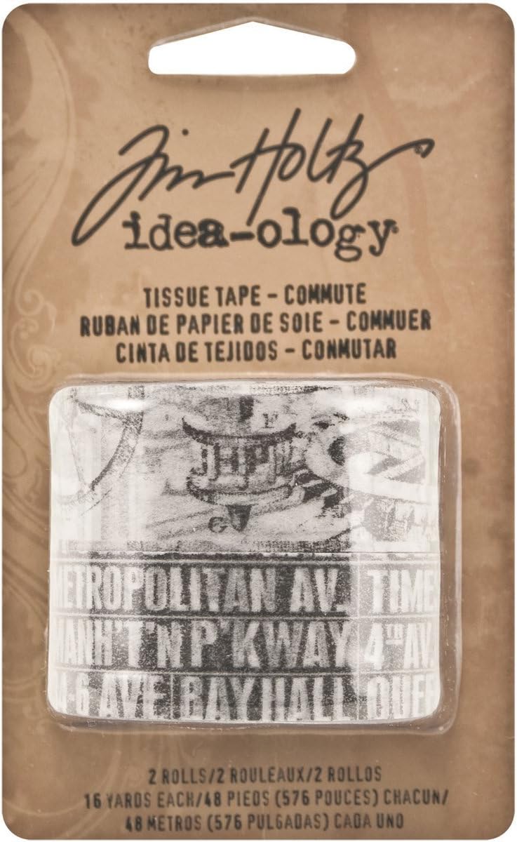 TH93019 Commute Tissue Tape by Tim Holtz Idea-ology-taśma papierowa 2szt.