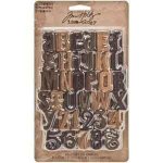 TH93130 Tim Holtz Idea-Ology - Letterpress -alfabet