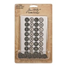 TH92819 Tim Holtz Type Charms (16pcs) 