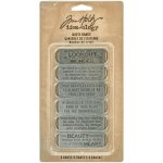 TH93290 Tim Holtz Idea-Ology Metal Quote 6 Bands -ozdoby metalowe plakietki