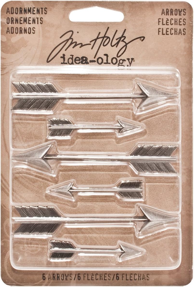 TH93127 Zawieszki - Tim Holtz Idea-ology ADORNMENTS ARROWS (6szt)