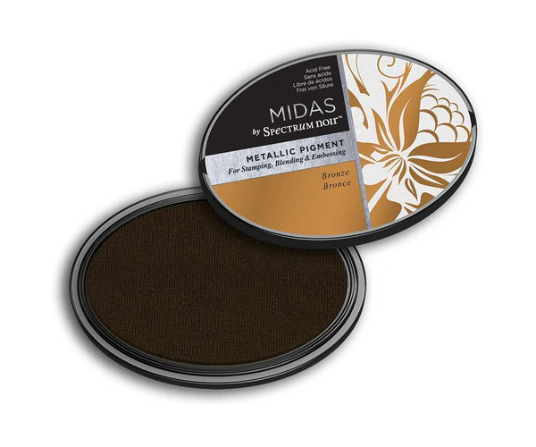 SN-IP-MIM-BRON Tusz pigmentowy-Midas by Spectrum Noir Metallic Pigment Inkpad - Bronze