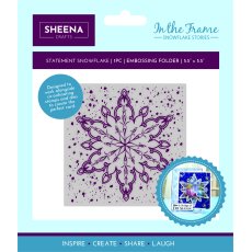 SD-ITF-SS-EF5.5-SS Folder do embossingu Sheena Douglass In The Frame Snowflake Stories - Statement Snowflake -śniezynka