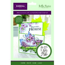 SD-ITF-TL-STP-SB Zestaw stempli A5 Sheena Douglass In The Frame Timeless Leaves - Spring Blossom