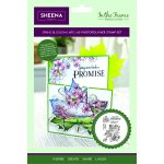 SD-ITF-TL-STP-SB Zestaw stempli A5 Sheena Douglass In The Frame Timeless Leaves - Spring Blossom