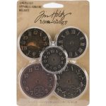 TH92831 Tim Holtz - Idea-Ology - Metal Clock Faces -metalowe tarcze zegarowe