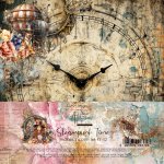 AA-ST-12 Alchemy of Art - 6x6'' - zestaw papierów Steampunk Time