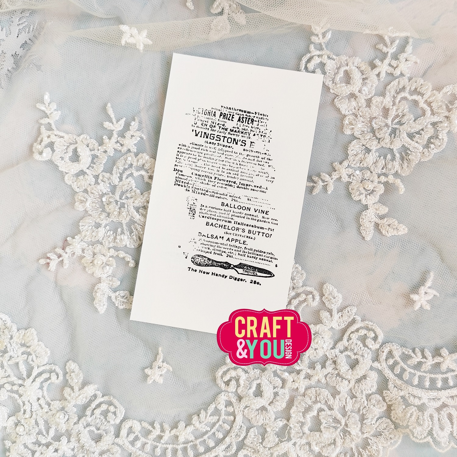 CS044 Clear Stamps Newspaper / Gazeta - Craft & You Design