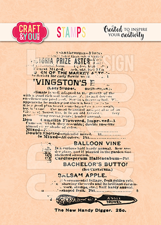 CS044 Clear Stamps Newspaper / Gazeta - Craft & You Design