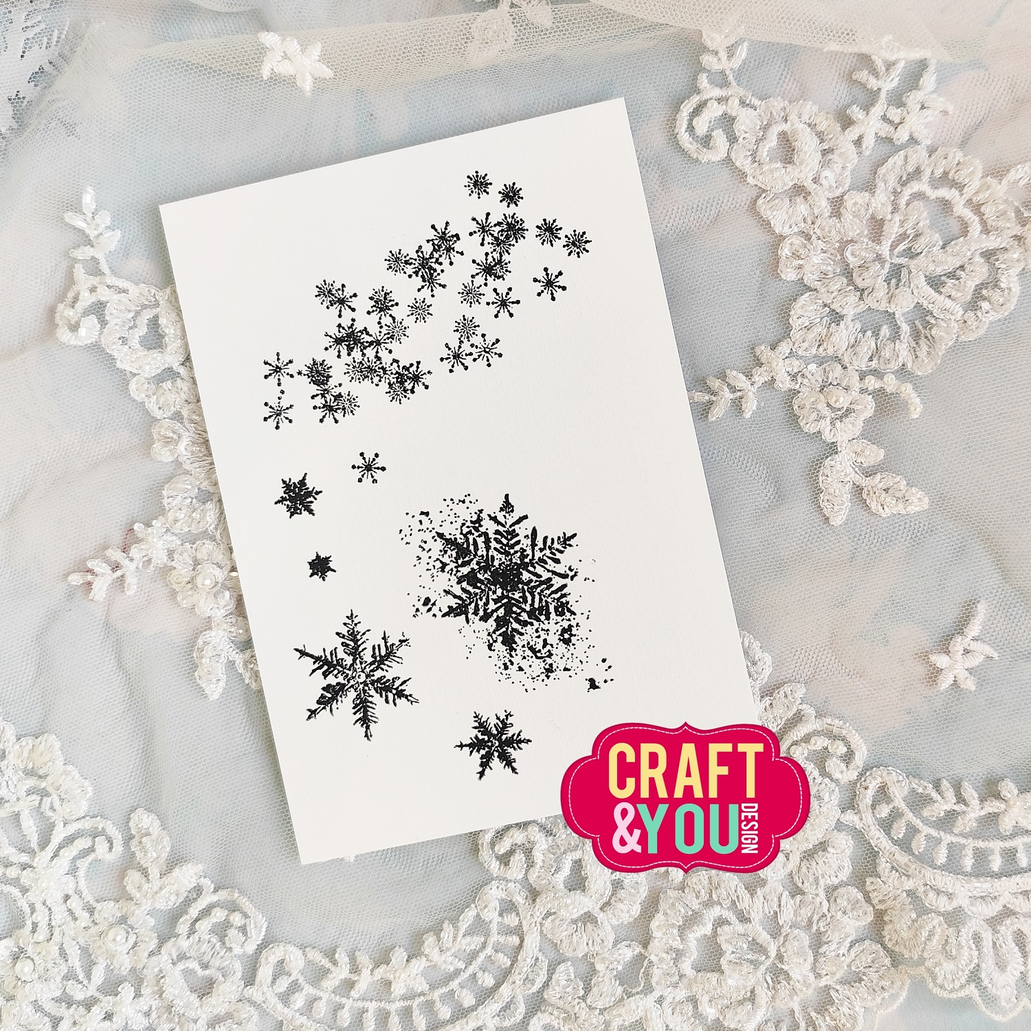 CS045 Clear Stamps Snowflakes Set / Zestaw Śnieżynek - Craft & You Design