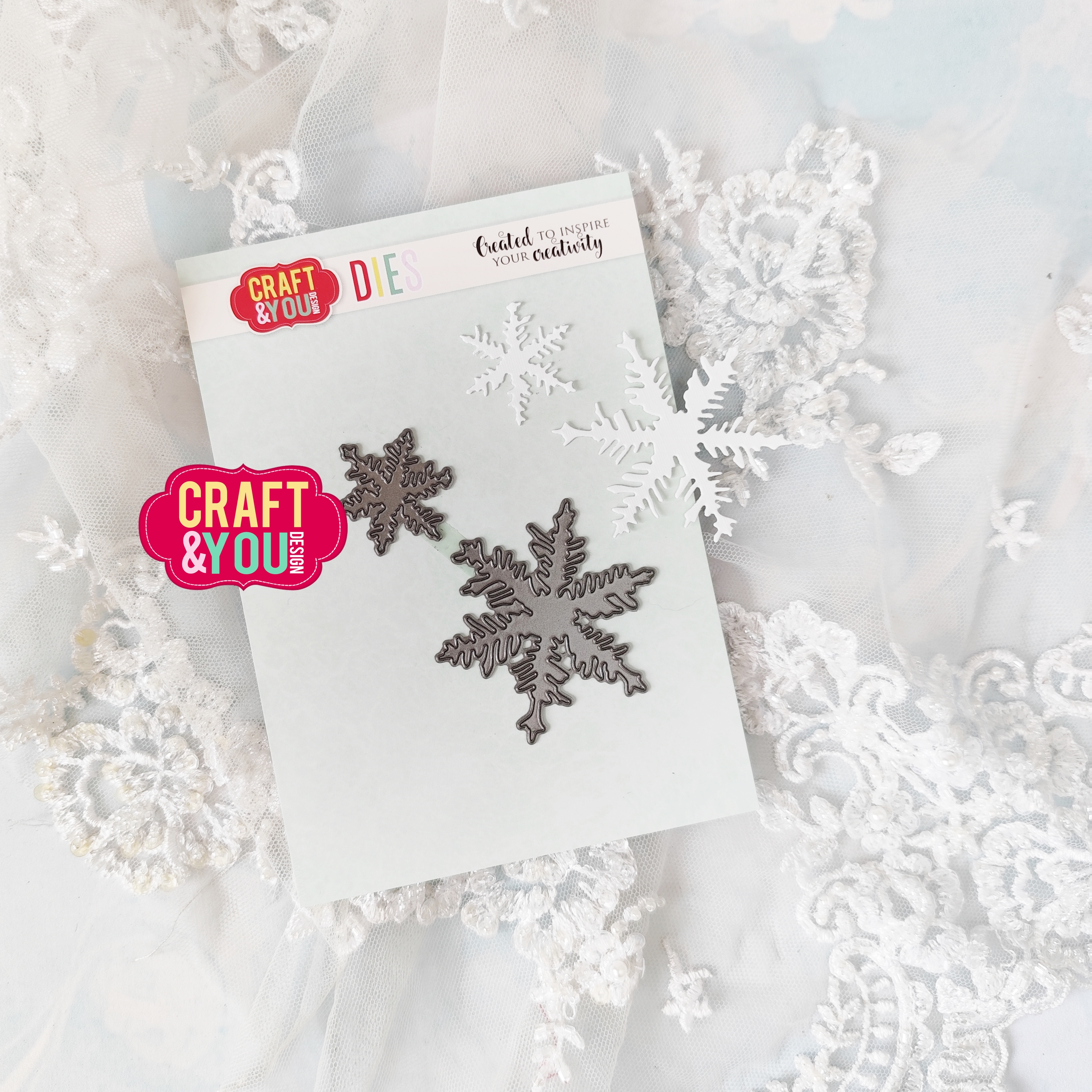 CW310 Wykrojnik /Die - Snowflakes Set/Śnieżynki zestaw - Craft&You Design