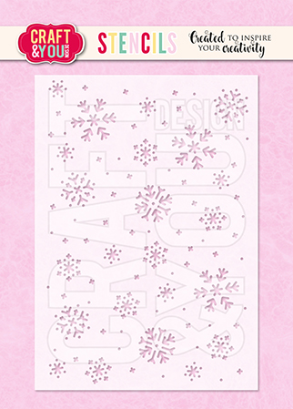 SC002 Stencil / Maska Snowflakes - Craft & You Design