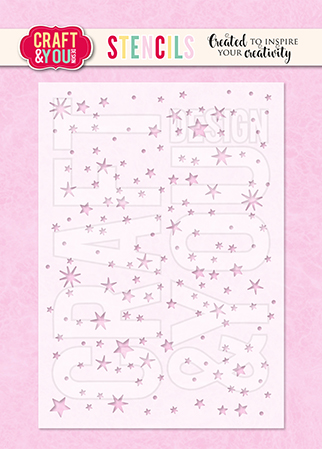 SC004 Stencil / Maska Stars- Craft & You Design