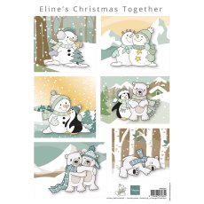 AK0095 Arkusz  A4 -Marianne Design - Eline's Christmas Together