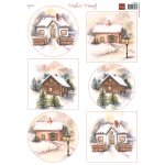 MB0220 Arkusz A4 -Marianne Design - Mattie's Mooiste - Winter Cottages