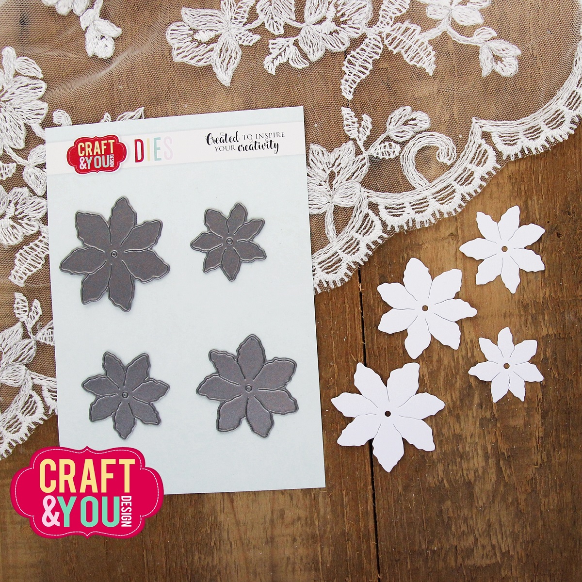 CW320 Wykrojnik /Die -Magda's Seven Petal Flower / Kwiat Siedmiopłatkowy Magdy- Craft&You Design