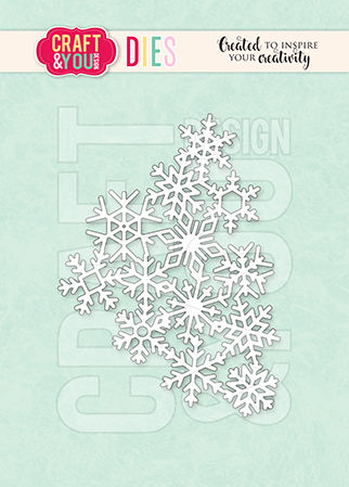 CW321 Wykrojnik /Die -Snowflakes Background / Śnieżynkowe Tło-Craft&You Design