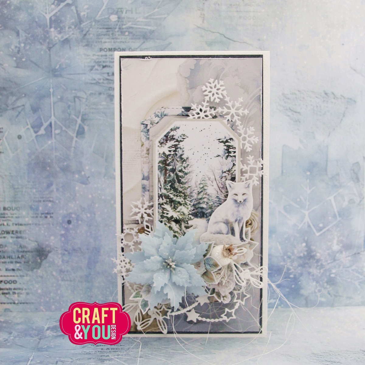 CW321 Wykrojnik /Die -Snowflakes Background / Śnieżynkowe Tło-Craft&You Design