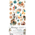 CC-F36-VH-11 VINTAGE HEAVEN- zestaw DODATKÓW - FLOWERS 