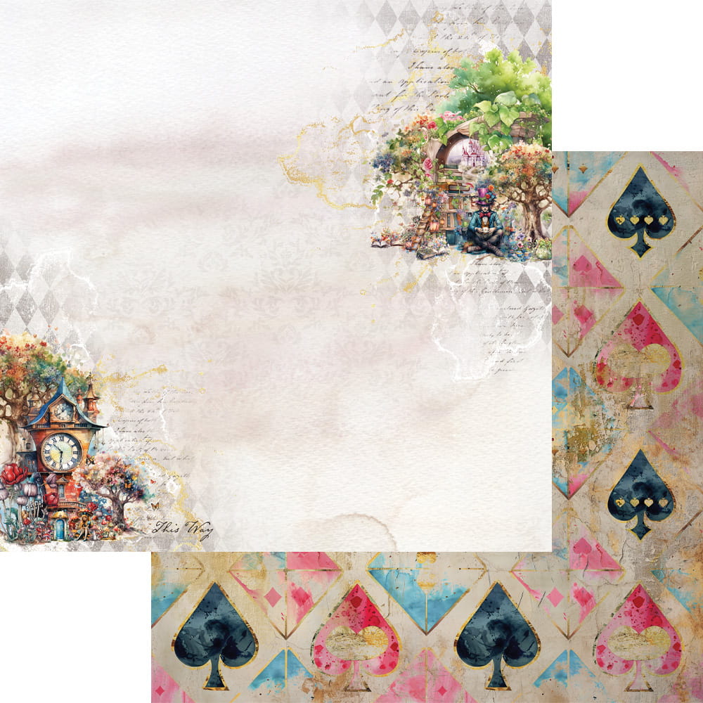 AA-Alice-12 Alchemy of Art - 6x6'' - zestaw papierów Alice