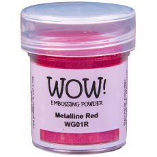 WG01R Puder do embossingu WOW! -Metallines - Red Metalline - Regular