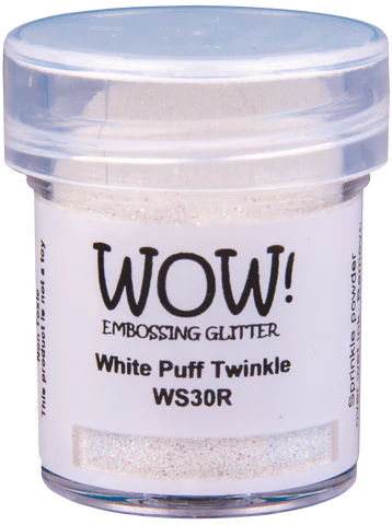 WS30R Puder do embossingu WOW! Embossing Glitters - White Puff Twinkle - Regular