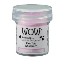 WS302R  Puder do embossingu WOW!Embossing Glitters - Pink Tutu - Regular