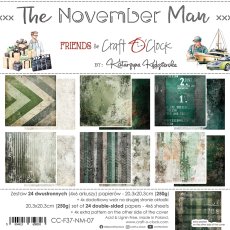 CC-F37-NM-07 THE NOVEMBER MAN zestaw papierów 20,3x20,3cm