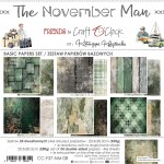 CC-F37-NM-08 THE NOVEMBER MAN - zestaw papierów 20,3x20,3cm - BASIC