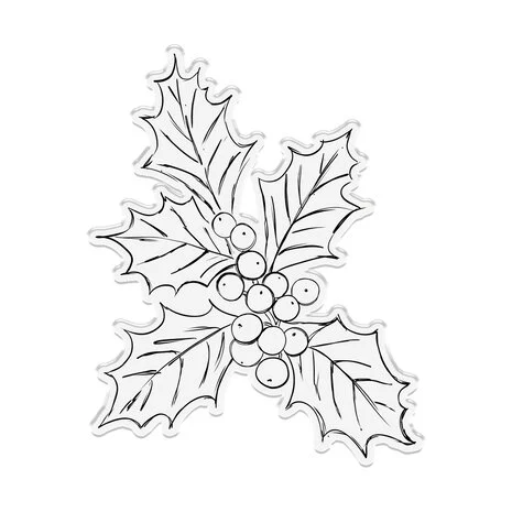 NG-HAI-STD-SKHO Stempel i wykrojnik Natures Garden Holly & Ivy Collection - Sketchy Holly