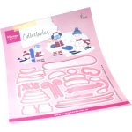 COL1558 Wykrojniki Marianne Design Collectable -Winter sports accessories by Marleen