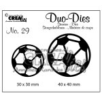 CLDD29 Wykrojnik Duo Dies no.29, soccer balls - piłki 2 szt