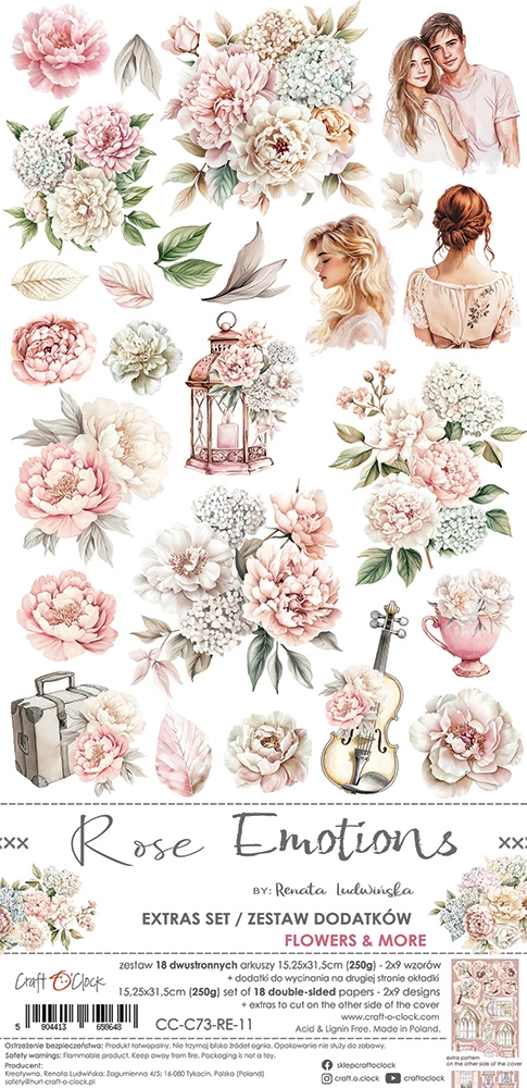 CC-C73-RE-11 ROSE EMOTIONS zestaw DODATKÓW - FLOWERS