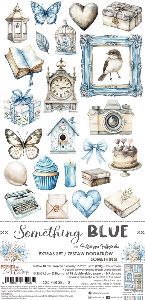CC-F38-SBL-12 SOMETHING BLUE - zestaw DODATKÓW - SOMETHING