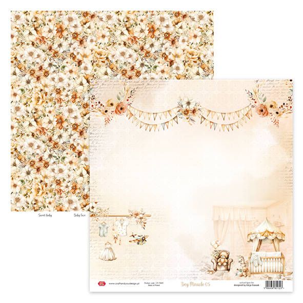 CP-TM05 Tiny Miracle 05 Papier dwustronny 30,5x30,5 - Craft & You Design