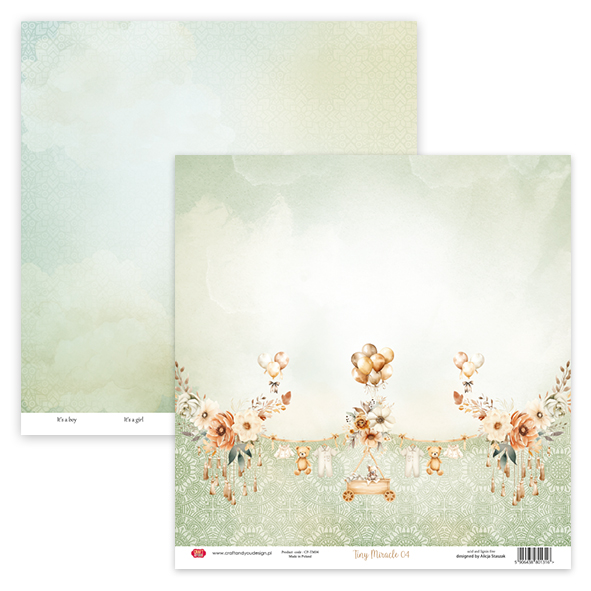 CPS-TM30-12 Tiny Miracle Zestaw 12 papierów 30,5x30,5cm - Craft&You Design