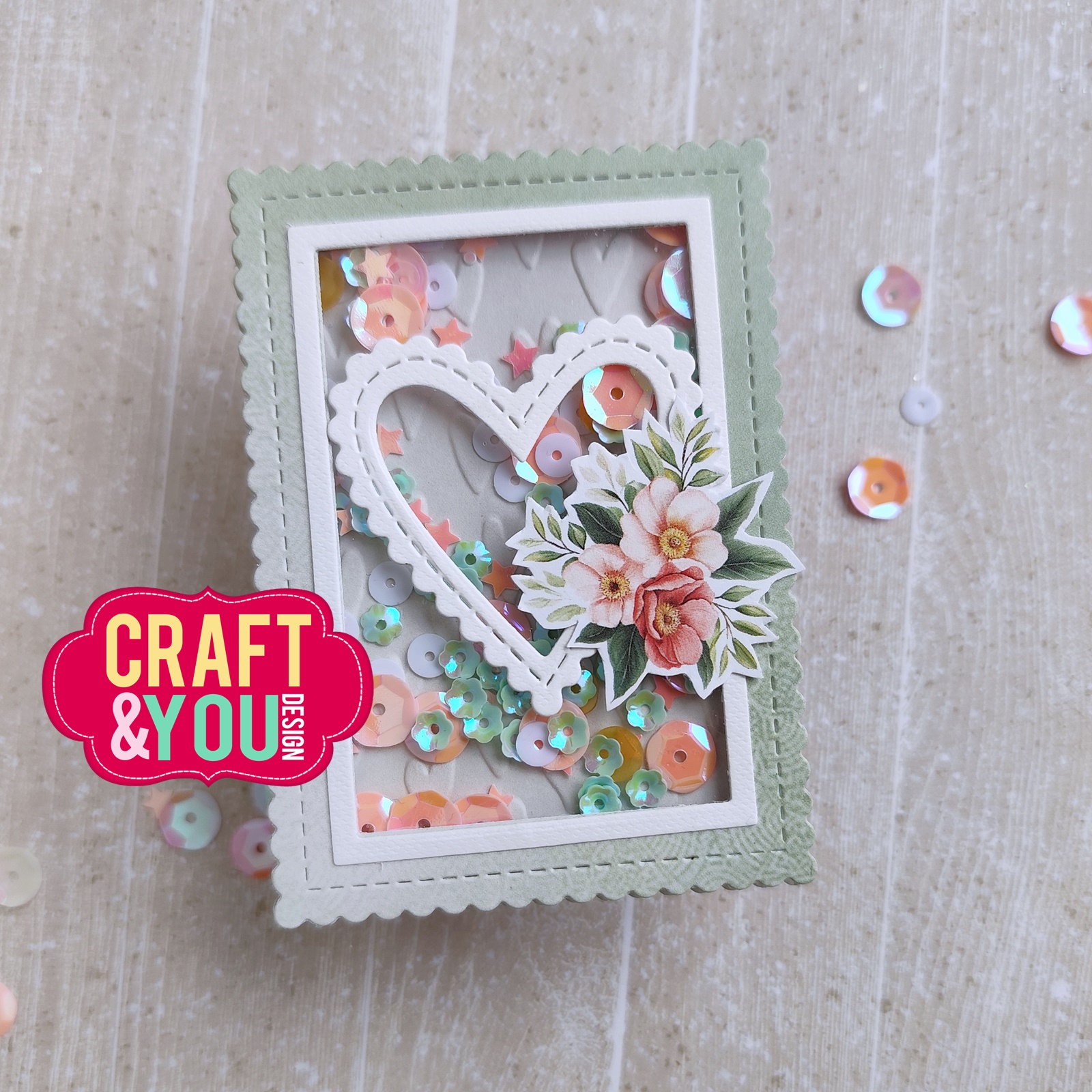 CW328 Wykrojnik /Die - Biscuit Frame Hearts / Herbatnikowa ramka serduszka-Craft&You Design