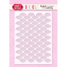 SC006 Stencil / Maska Waves / Fale- Craft & You Design