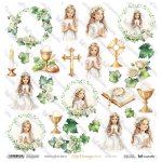 FCG-05 First Communion Girl 5 - Arkusz Do Wycinania - ScrapAndMe