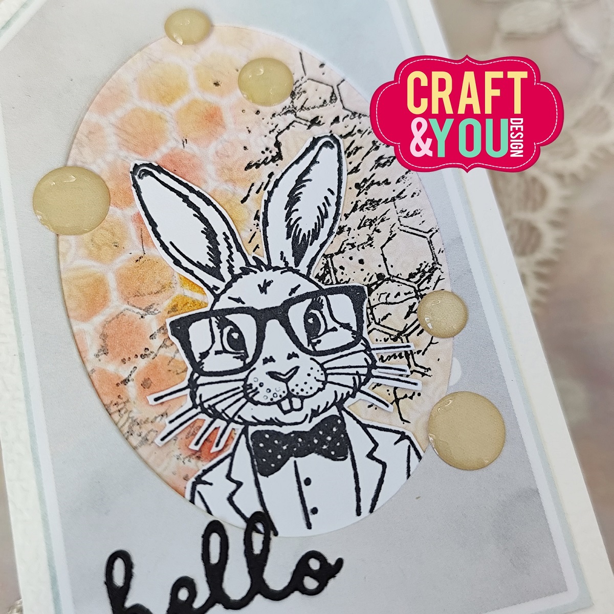 CS047 Clear Stamps Honeycomb / Plaster Miodu - Craft & You Design