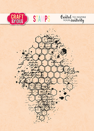 CS047 Clear Stamps Honeycomb / Plaster Miodu - Craft & You Design