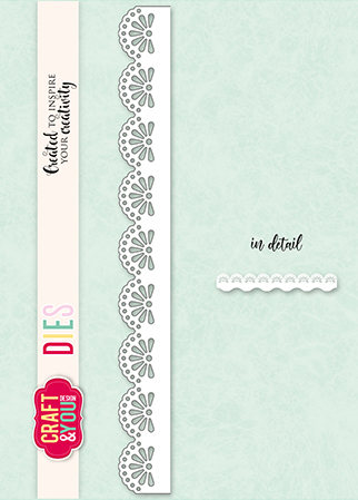 CW336 Wykrojnik /Die -Doily Border / Serwetkowy border-Craft&You Design