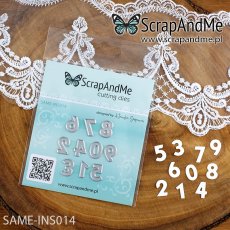 SAME-INS014 Wykrojnik Cyfry - ScrapAndMe