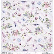 SAM-12 Sunday Morning - Flowers- Arkusz Do Wycinania - ScrapAndMe