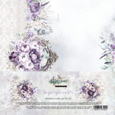 AA-IPC-12  Alchemy of Art - 6x6'' - zestaw papierów-In purple color