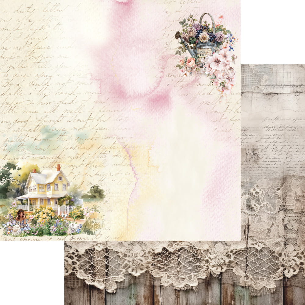 AA-MOS-08 Alchemy of Art - 8x8'' - zestaw papierów 20,3x20,3cm- Memories of spring