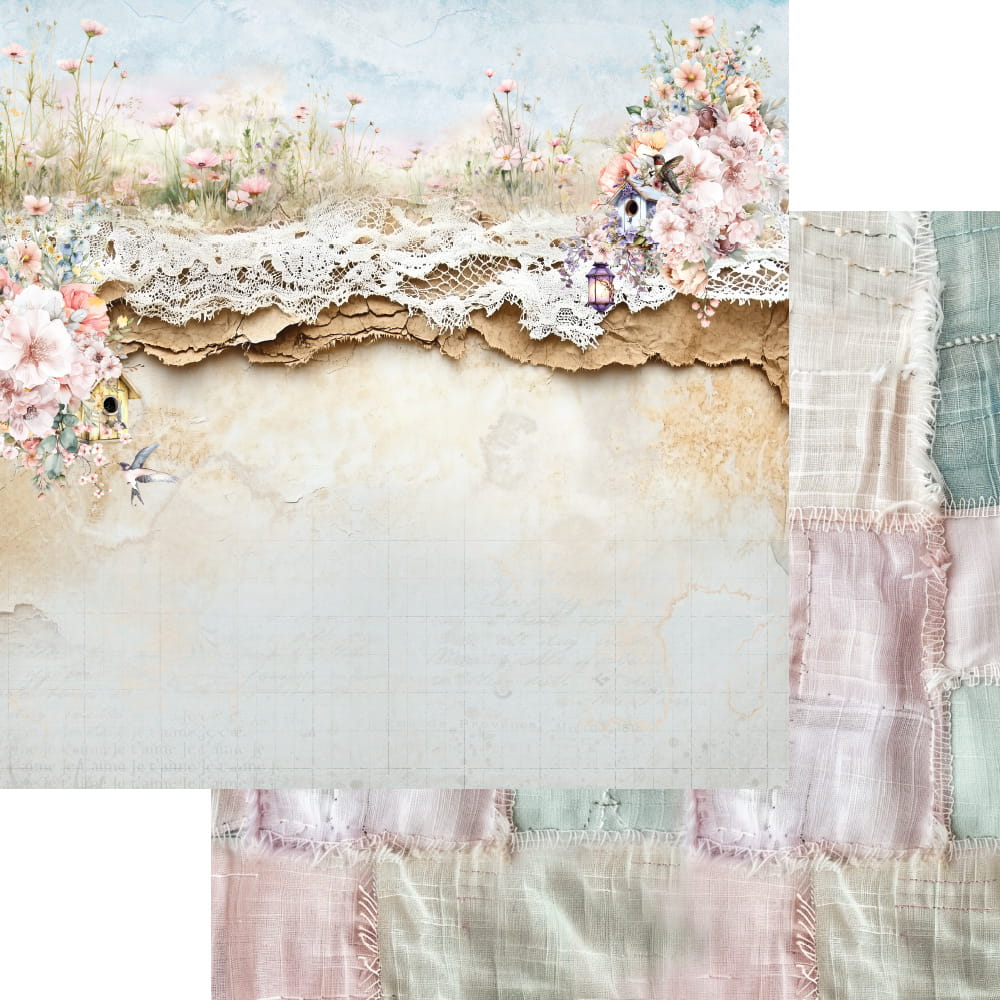 AA-MOS-08 Alchemy of Art - 8x8'' - zestaw papierów 20,3x20,3cm- Memories of spring