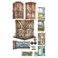 AA-MOS-13 Papier dwustronny 15x30,5cm do samodzielnego wyciecia Memories of spring